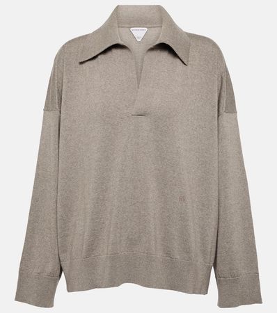 Polo Wool Sweater in Brown - Bottega Veneta | Mytheresa