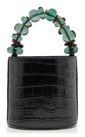 Florent Croc-Effect Leather Top Handle Bag By Lizzie Fortunato | Moda Operandi