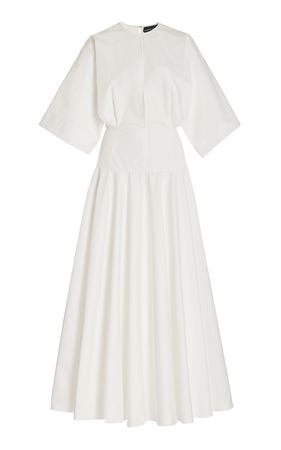 The Darcy Kimono-Sleeve Cotton-Poplin Maxi Dress By Brandon Maxwell | Moda Operandi