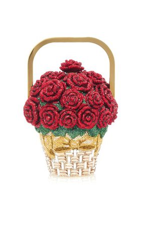 Basket Of Roses Top Handle Clutch By Judith Leiber Couture | Moda Operandi