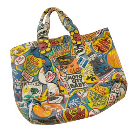 hysteric glamour punk pattern all over print tote hand bag