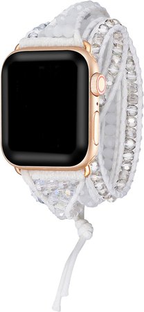The Posh Tech Beaded Wrap Strap for Apple Watch(R)
