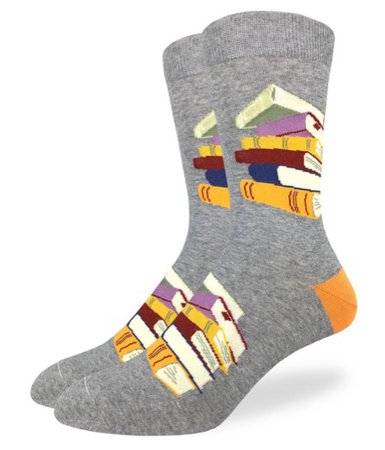 Men's Stack of Books Socks