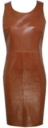 Tan Leather Dress
