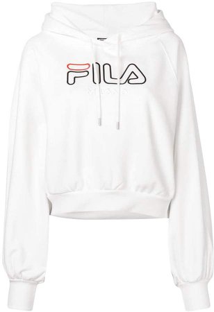 embroidered logo hoodie