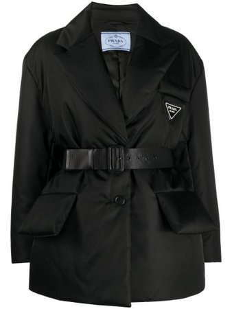 belted puffer jacket | Prada | Eraldo.com