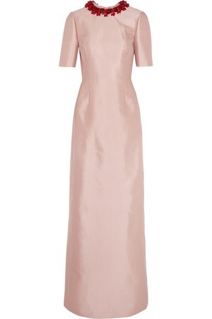 Prada | Embellished wool and silk-blend gown | NET-A-PORTER.COM