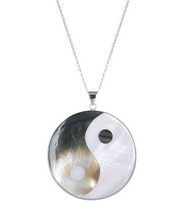 V3 Jewelry® Abalone Shell & Sterling Silver Yin-Yang Pendant Necklace | Best Price and Reviews | Zulily