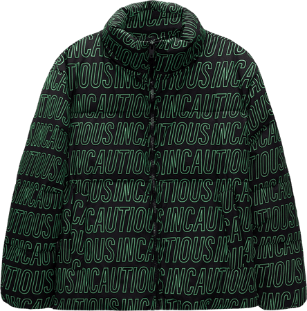 green/black bomber jacket