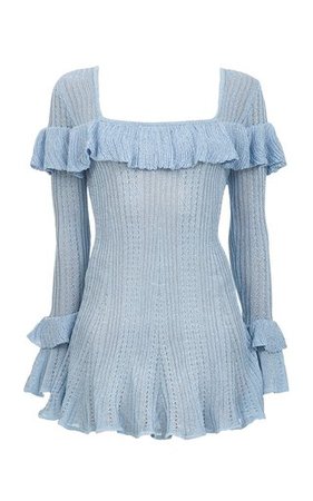Ribbed-Knit Mini Dress by Bottega Veneta | Moda Operandi