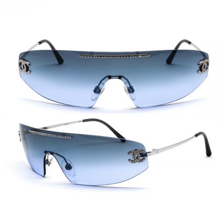 blue chanel sunglasses