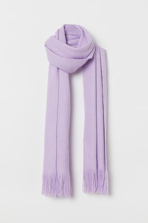 Fringed scarf - Light purple - Ladies | H&M GB