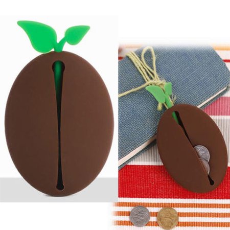 Cute Silicone Coffee Bean Shape Keyring Key Bag Purse Pouch Holder NEW YEAR Gift | eBay