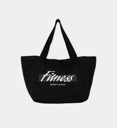 Fitness Tote Bag - Black – Sporty & Rich