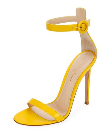 Gianvito Rossi Leather Ankle-Strap Sandals