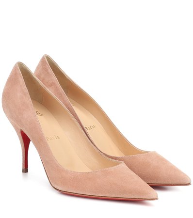 Christian Louboutin - Clare 80 suede pumps | Mytheresa