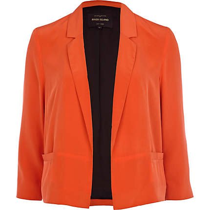 Bright orange blazer