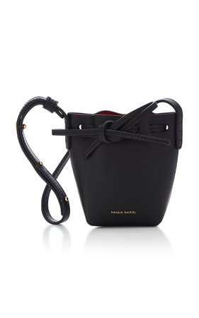 M'O Exclusive Leather Baby Bucket Bag by Mansur Gavriel | Moda Operandi