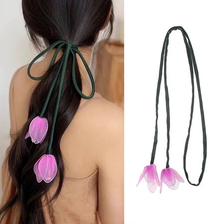 Molans New Tulip Long Ponytail Hold Hair Tie Headband Fro Women Fashion Hair Decorate Hairband Girls Hair Accessories - AliExpress