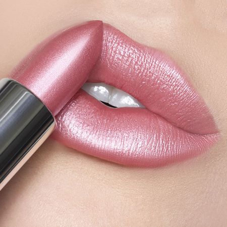 Trophy Wife Crème | Pastel Pink Satin Shimmer Lipstick | Runway Rogue