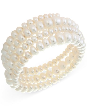 EFFY® Cultured Freshwater Pearl Coil Bracelet