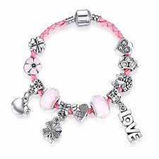 pandora pink cord bracelt