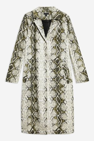 Snake Print Coat - New In Fashion - New In - Topshop USA