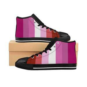 lesbian flag shoes