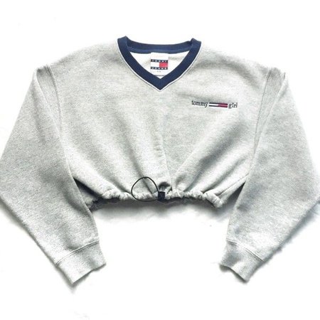 cropped tommy sweater