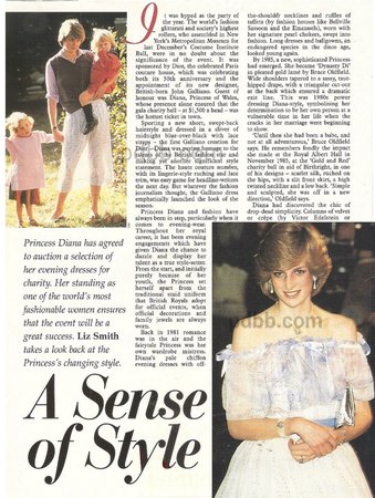 A SENSE OF STYLE, PART ONE; OUR PRINCESS DIANA FASHION BLOG ARTICLE FOR 13 JANUARY 2016 – Princess Diana News Blog "All Things Princess Diana"