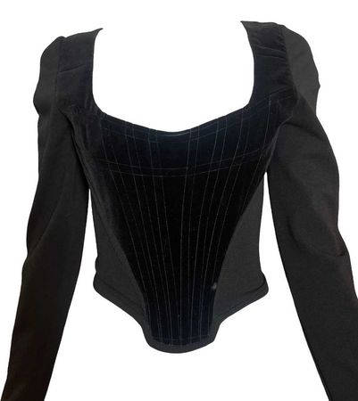 vivienne-westwood-black-jersey-long-sleeve-corset.jpg (1000×1121)