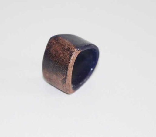 Luna & co designs copper and black ring