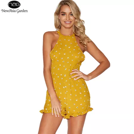 yellow spring women rompers - Google Search