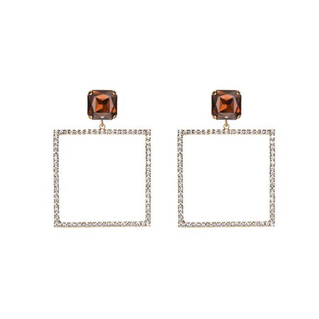 JESSICABUURMAN – GUENT Diamante Square Earrings - Pair
