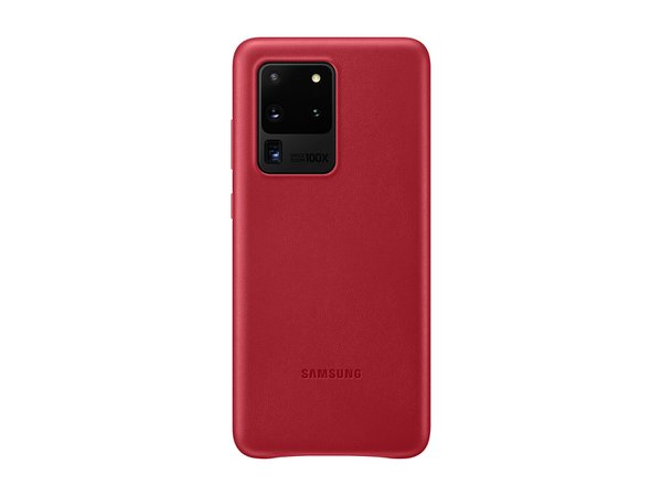 Galaxy S20 Ultra 5G Leather cover Red Mobile Accessories - EF-VG988LREGUS | Samsung US
