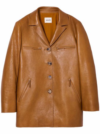 KHAITE The Russo Leather Jacket - Farfetch