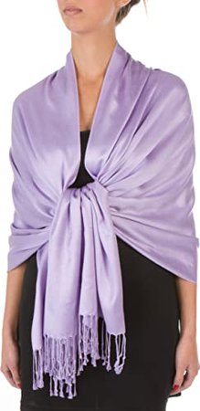 Amazon.com: Sakkas - Soft and solid pashmina bamboo shawl 78.0 x 28.0 in, one size fits all, - : Clothing, Shoes and Jewelry