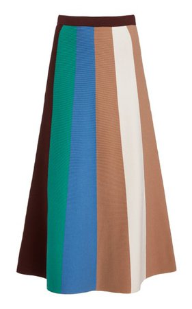 Striped Knit Midi Skirt By Victoria Victoria Beckham | Moda Operandi