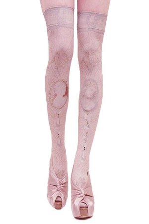 Princess Sweet Lolita Cosplay Womens Stockings Accessories Pink