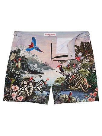 Shop Orlebar Brown Printed Swim Shorts | Saks Fifth Avenue