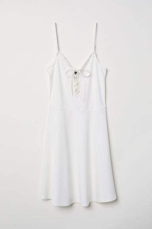 Sleeveless Dress - White