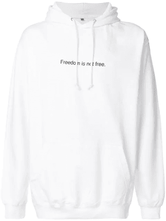 F.A.M.T. Freedom Is Not Free Hoodie In White | ModeSens