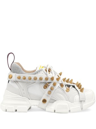 White Gucci Flashtrek Sneakers | Farfetch.com