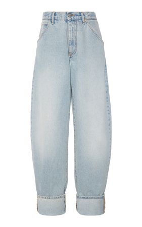 Khris Rigid Natural-Rise Cuffed Barrel-Leg Jeans By Darkpark | Moda Operandi