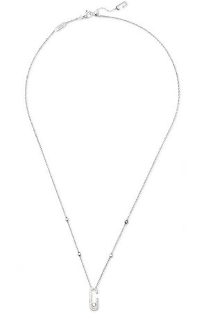 Messika | Move Addiction 18-karat white gold diamond necklace | NET-A-PORTER.COM