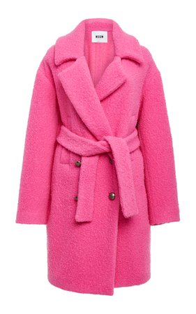 Oversized Double-Breasted Wool-Blend Coat by MSGM | Moda Operandi