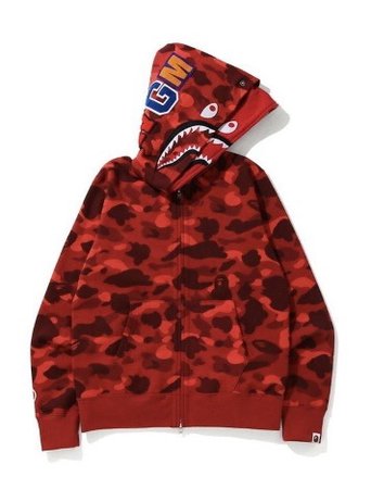 red bape hoodie
