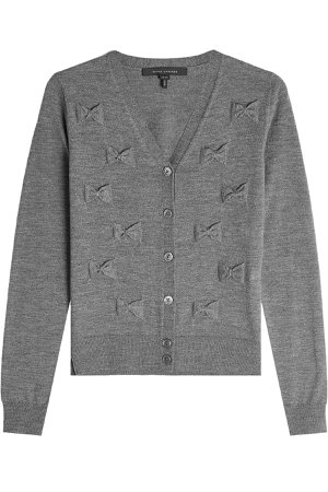 Wool Cardigan with Bows Gr. S
