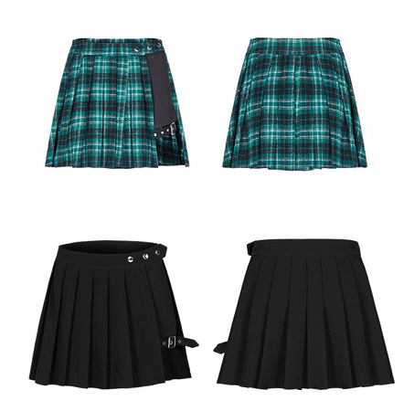 sexy plaid high waist skirt yv40725 | Youvimi