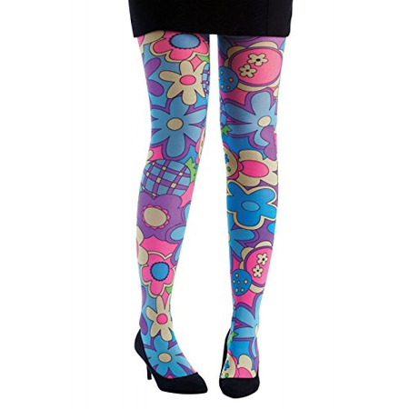 PTIT CLOWN P 'tit clown – 74410 Psychedelic Print Opaque Tights – One Size | eBay